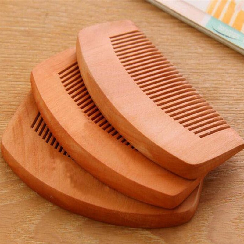 Pack Of 2 - Trendy Wooden Engraved Hair Comb. - DS Traders