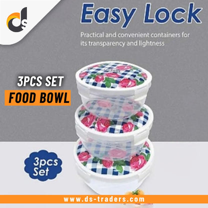 Pack Of 3 - Easy Lock Bowl - DS Traders