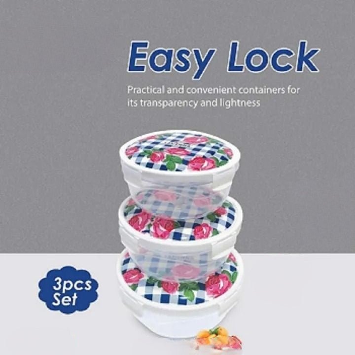 Pack Of 3 - Easy Lock Bowl - DS Traders