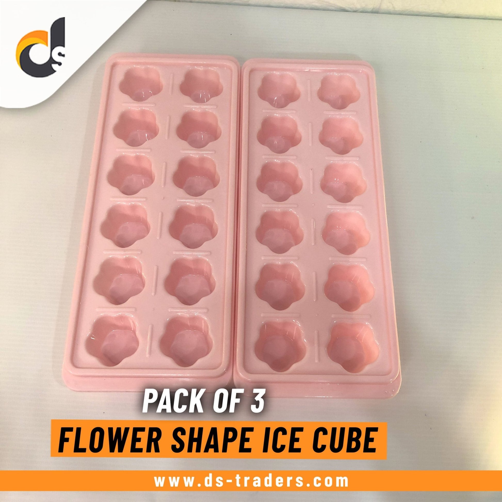 Pack Of 3 - Flower Shape Ice Cube - DS Traders