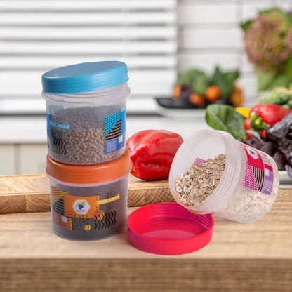 Pack Of 3 - Food Storage Jar. - DS Traders