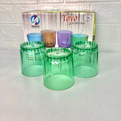 Pack Of 6 - Acrylic Water Glass - DS Traders