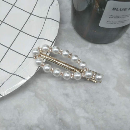 Pearl & Diamond Hair Clip - DS Traders