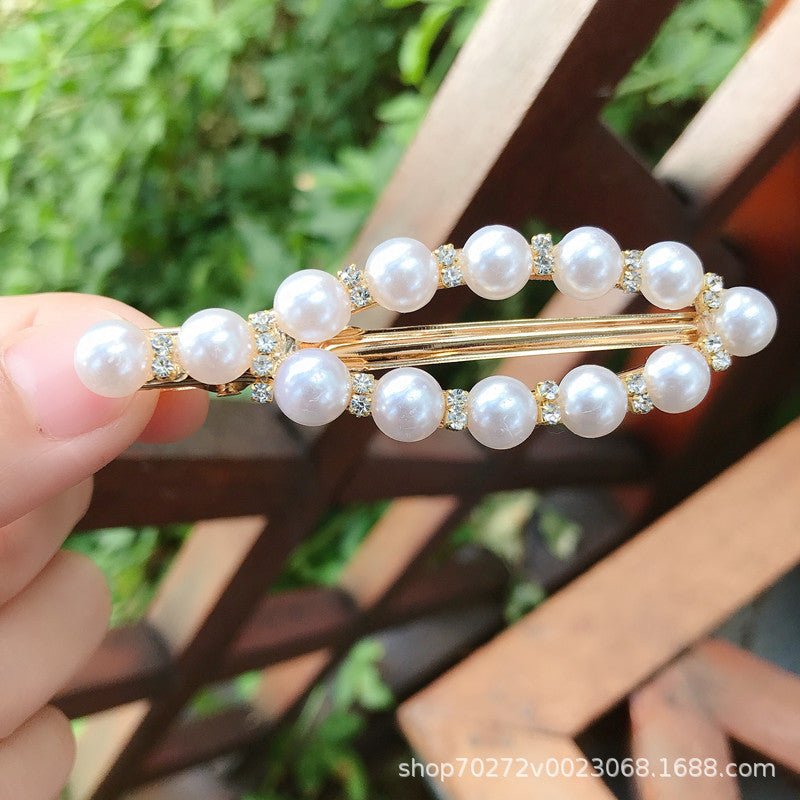 Pearl & Diamond Hair Clip - DS Traders
