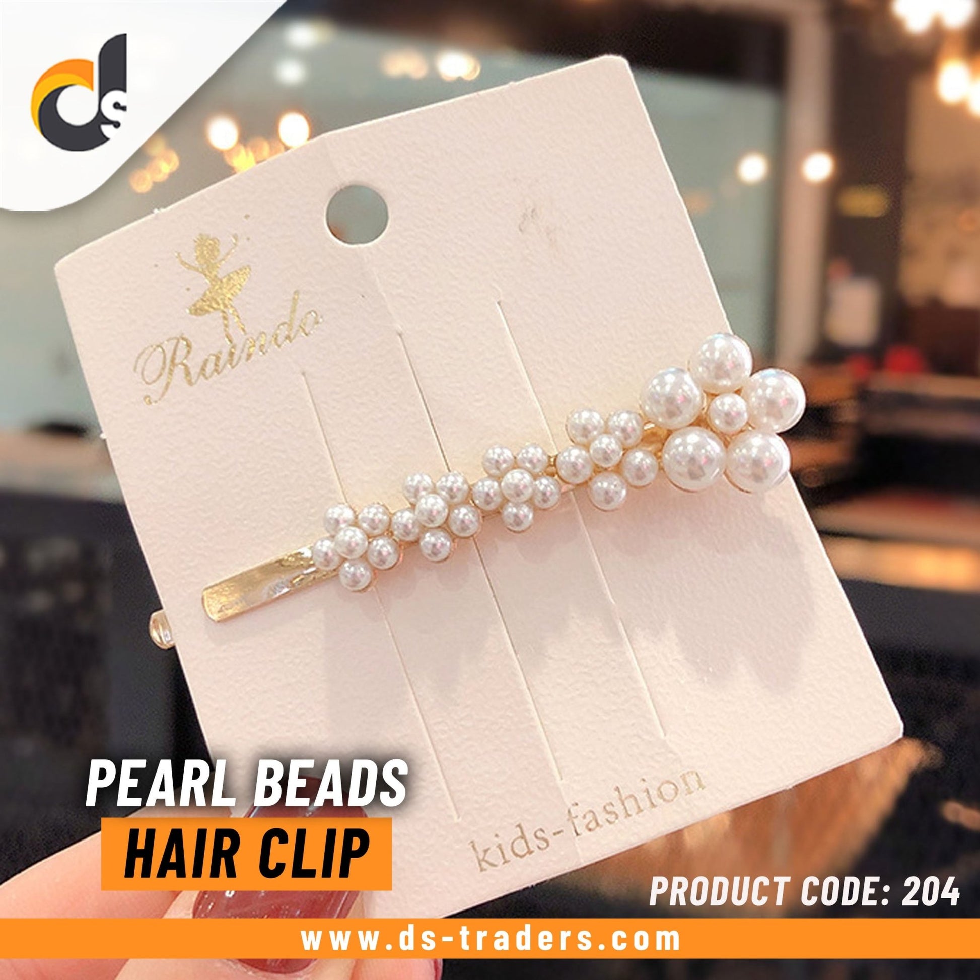 Pearls Beads Hair Clip - DS Traders