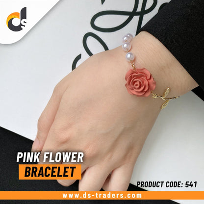 Pink Flower Bracelet - DS Traders