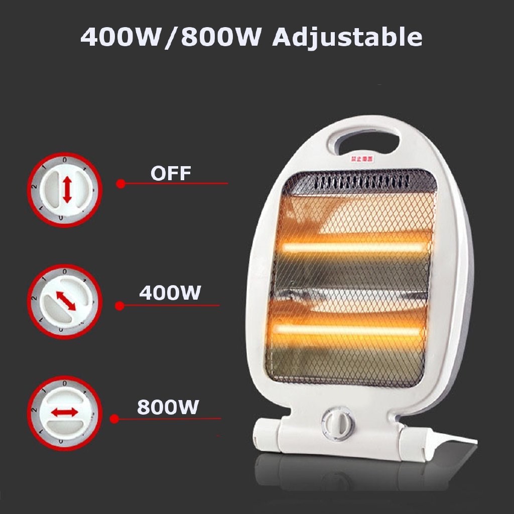 Portable Adjustable Electric Heaters (800Watt). - DS Traders