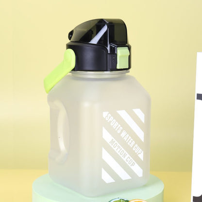 Portable High Value Square Sports Water Bottle With Straw. - DS Traders