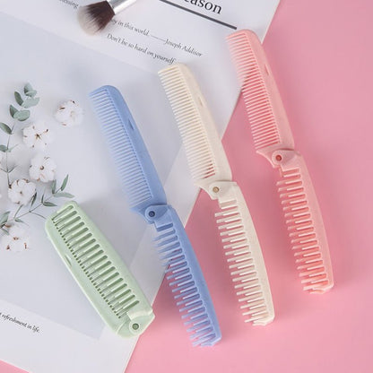 Portable Travel Folding Static Massage Hair Comb. - DS Traders