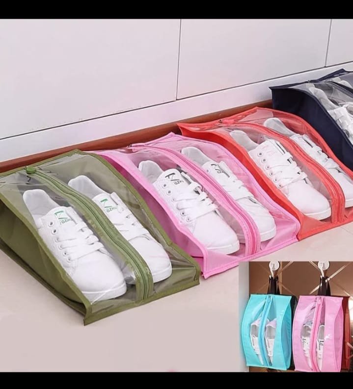 Portable Travel Waterproof Transparent Shoe Pouch. - DS Traders