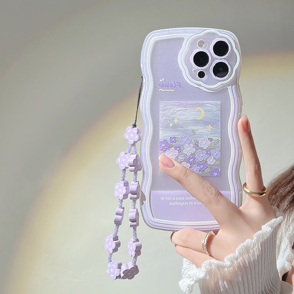 Purple Flower Design Design iPhone Case - DS Traders
