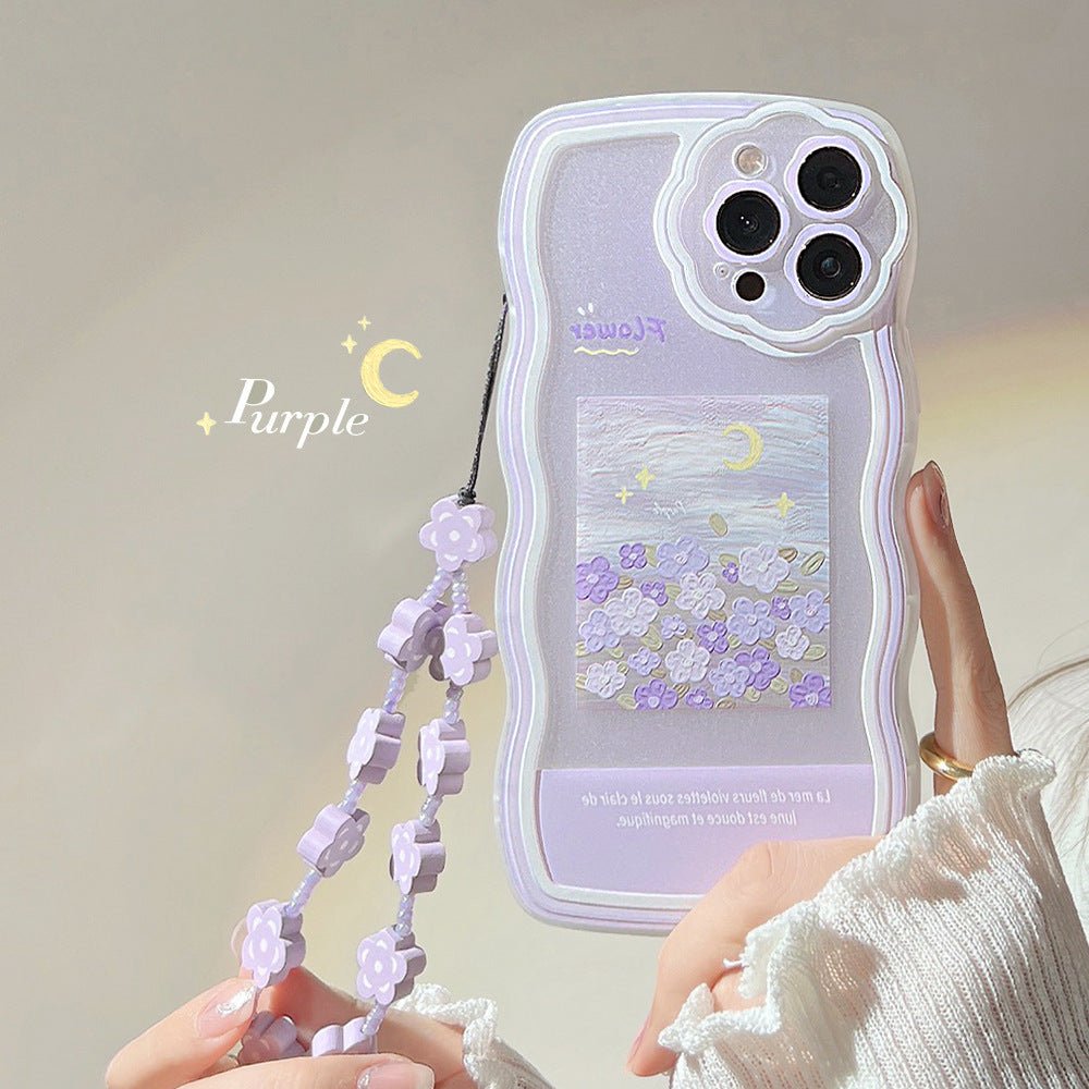 Purple Flower Design Design iPhone Case - DS Traders
