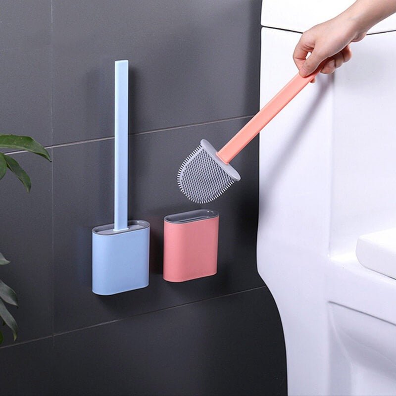Self Adhesive Silicone Toilet Brush. - DS Traders