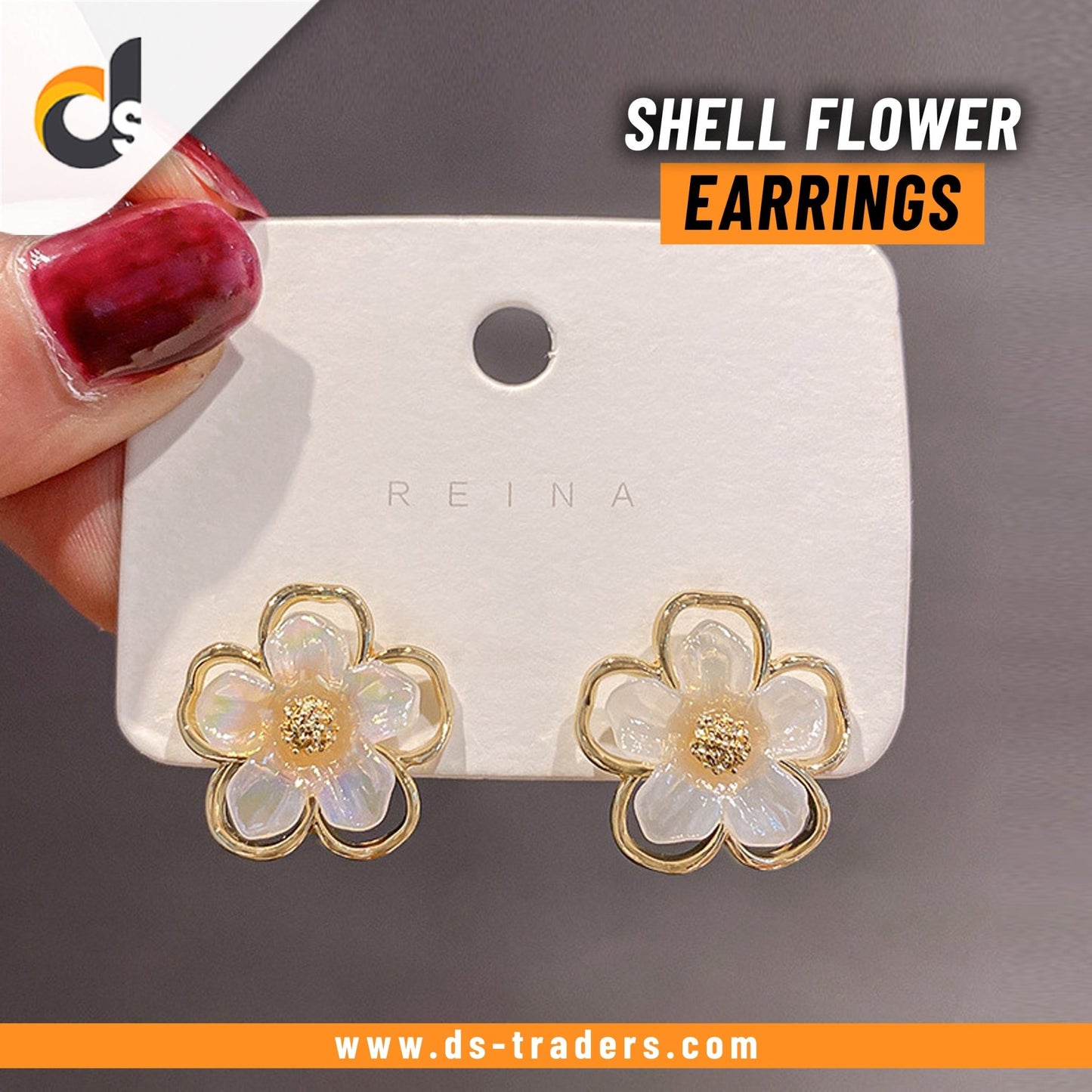 Shell Flower Earrings - DS Traders