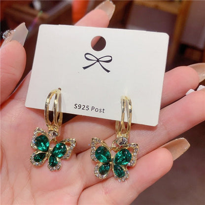 Simple Butterfly Pearl Earrings - DS Traders