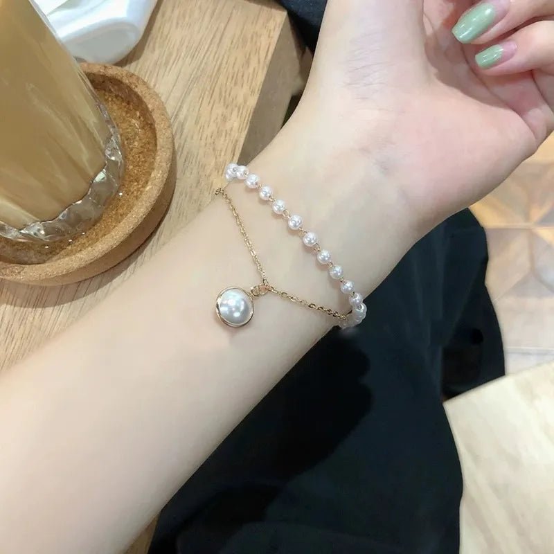 Simple Pearl Double Layer Bracelet - DS Traders