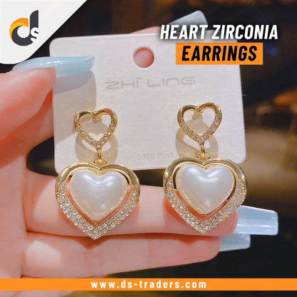 Square Zirconia Earrings - DS Traders