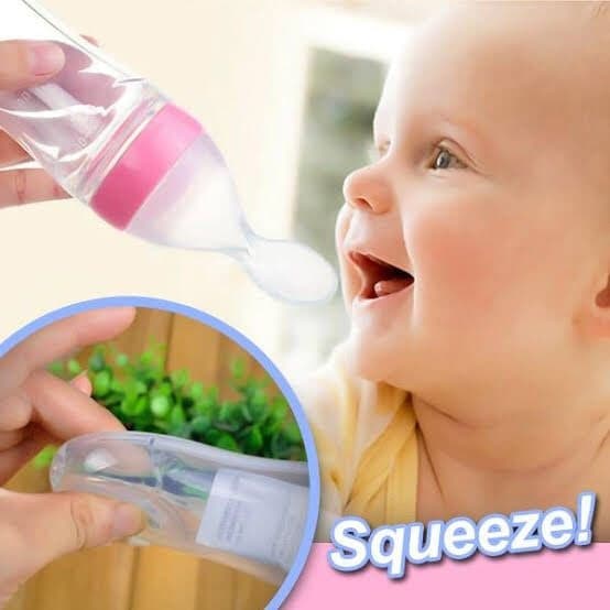Squeeze Baby Feeder with Spoon - DS Traders