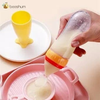 Squeeze Baby Feeder with Spoon - DS Traders