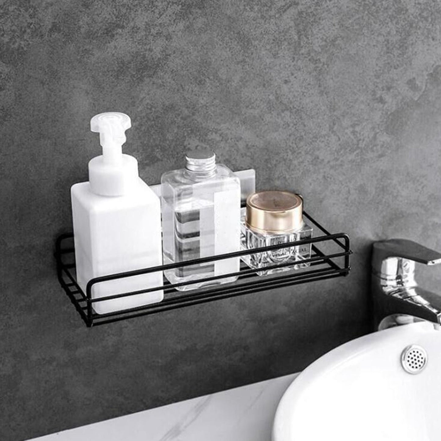 Stainless Steel Bathroom Storage Shelf (Screw) - DS Traders