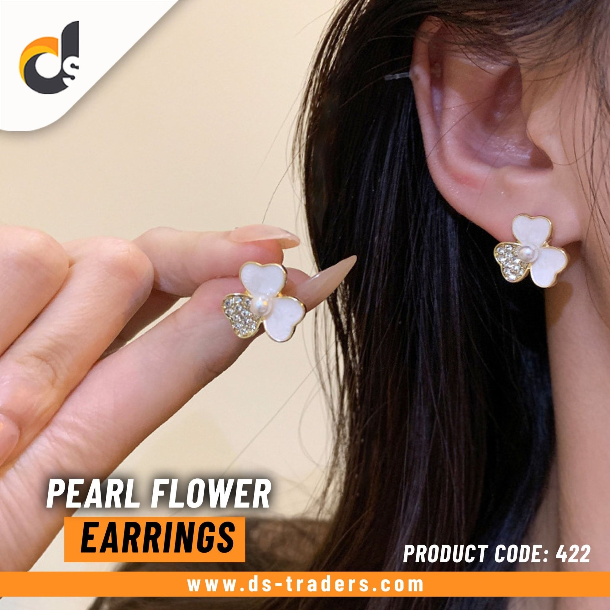 Stud Pearl Flower Earrings - DS Traders