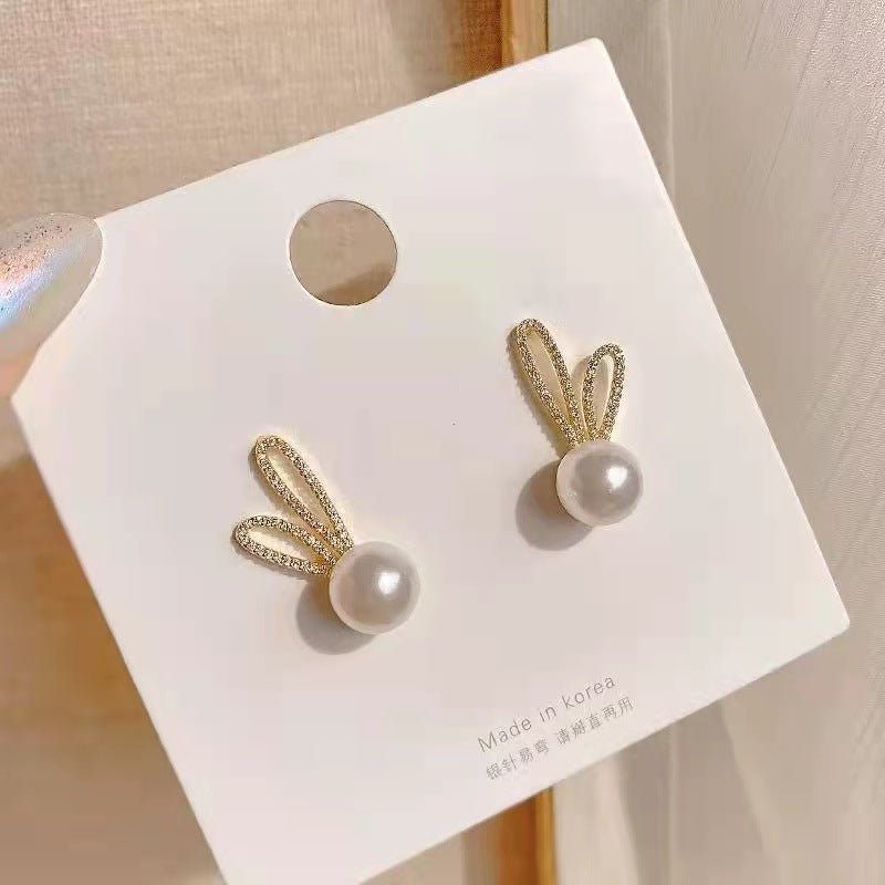 Stud Rabbit Pearl Earrings - DS Traders