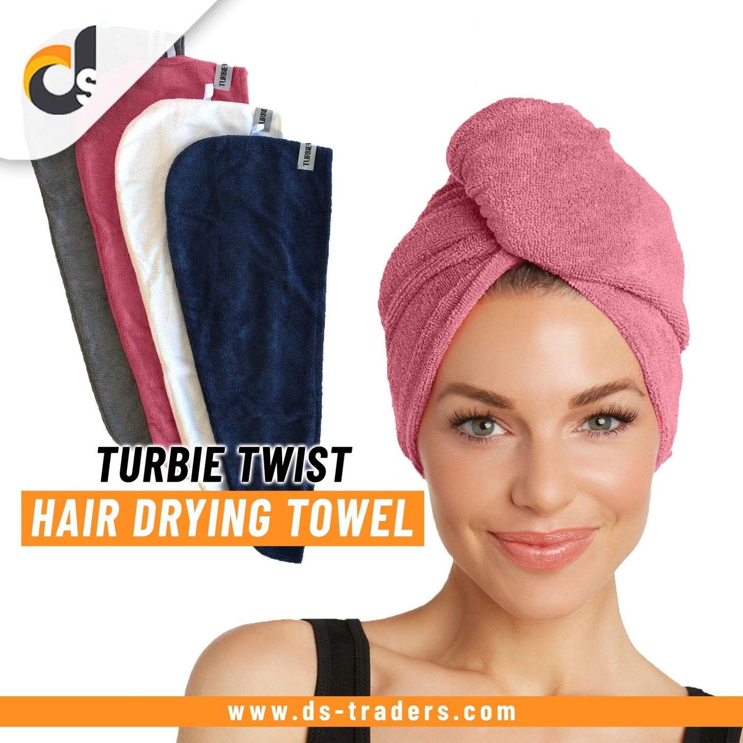 Turbie Twist Hair Drying head Towel - DS Traders