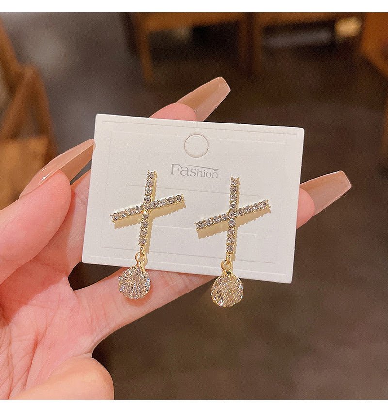X Shaped Stud Earrings - DS Traders