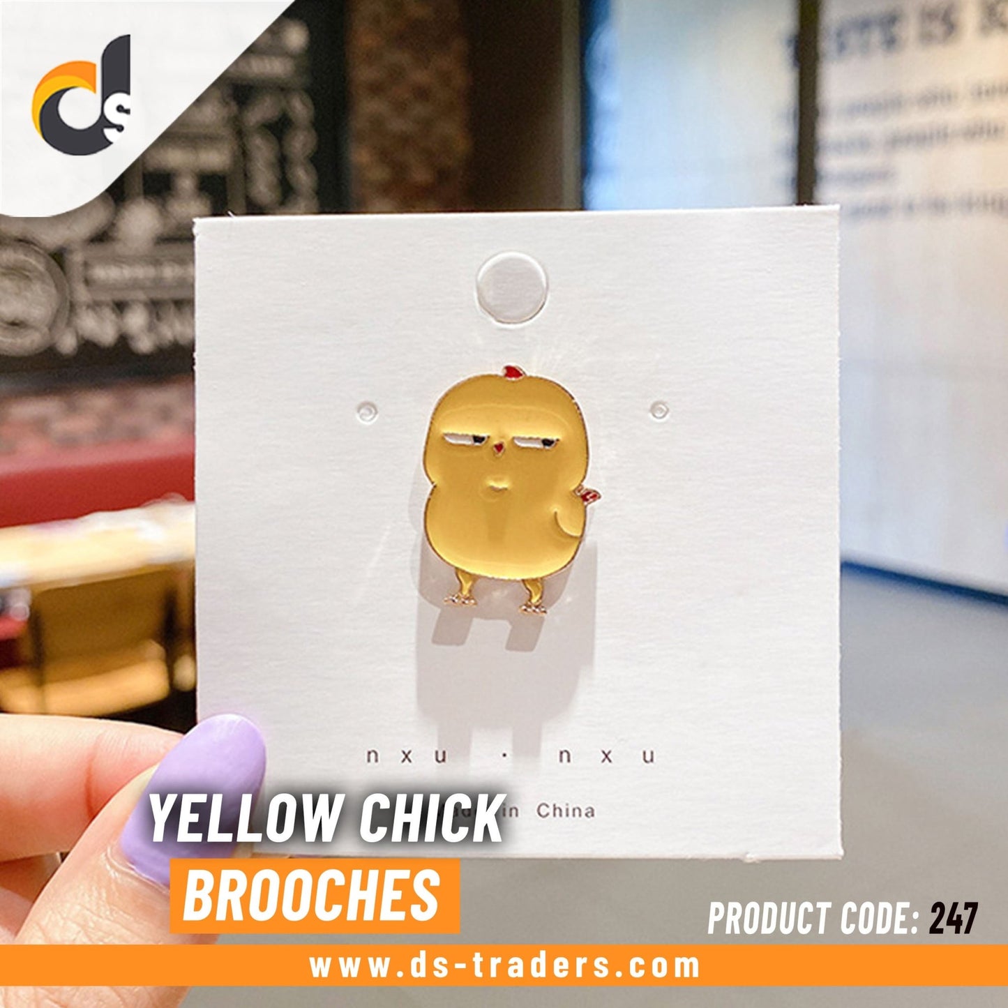 Yellow Chick Brooch - DS Traders