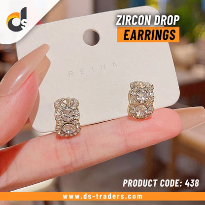 Zircon Drop Earrings Set - DS Traders